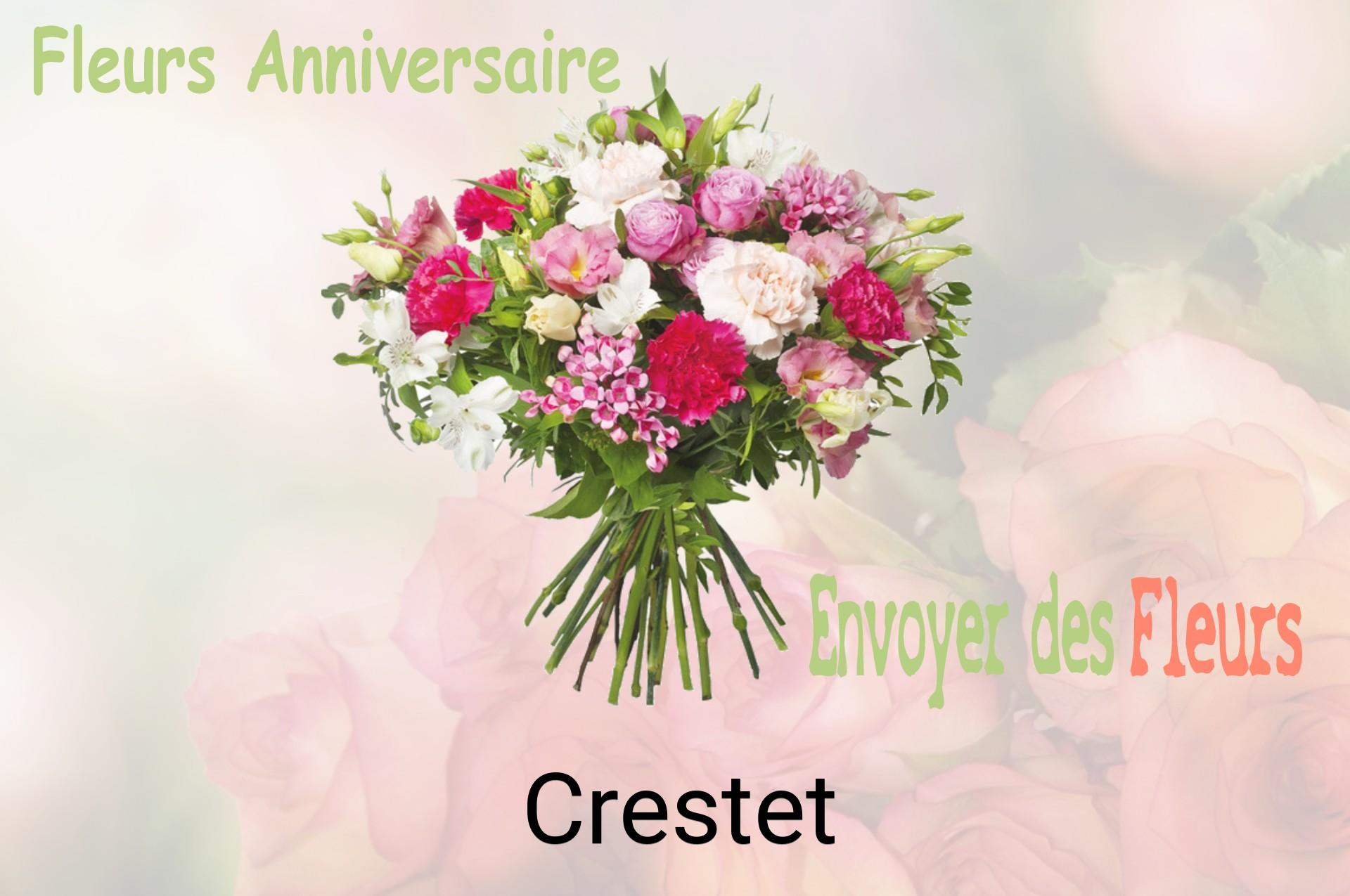 Bouquet de fleurs d’anniversaire livré à Crestet